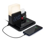 Chargeur pour téléphone mobile Bbc Base de charge induction 3 en 1 + Reveil + Lampe