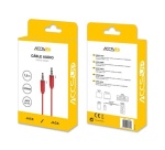 Câble et Connectique Accsup CABLE JACK 3,5 / JACK 3,5 1,5M ROUGE