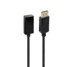 Câbles vidéo Accsup ADAPTATEUR DISPLAYPORT MALE VERS HDMI FEMELLE 15 CM NOIR