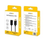 Câbles vidéo Accsup ADAPTATEUR DISPLAYPORT MALE VERS HDMI FEMELLE 15 CM NOIR