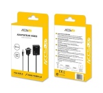 Accessoire TV vidéo Accsup ADAPTATEUR VGA MALE VERS HDMI FEMELLE 20 CM NOIR