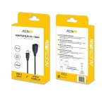 Cables USB Accsup ADAPTATEUR USB-C MALE VERS USB 3.1 FEMELLE NOIR