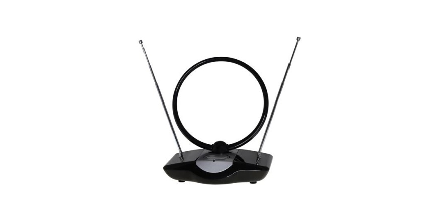 Antenne TV / TNT Accsup ANTENNE INTERIEURE AMPLIFIEE NOIRE