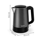 Bouilloire Tefal BI520810 bouilloire Equinox Acier inoxydable noir