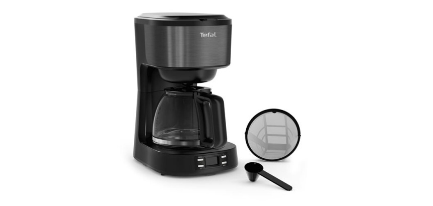Cafetière filtre Tefal CM520810 Cafetiere filtre programmable Equinox noire
