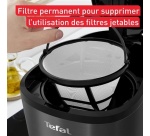 Cafetière filtre Tefal CM520810 Cafetiere filtre programmable Equinox noire