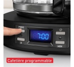 Cafetière filtre Tefal CM520810 Cafetiere filtre programmable Equinox noire