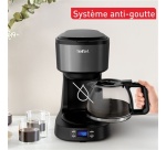 Cafetière filtre Tefal CM520810 Cafetiere filtre programmable Equinox noire