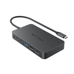 Adaptateur et convertisseur Hyper HUB USB-C 7 EN 1 DOUBLE HDMI 4K HD70002GL