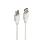 Cables USB Accsup RALLONGE USB-A MALE VERS USB-A FEMELLE 3M BLANCHE