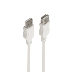 Cables USB Accsup RALLONGE USB-A MALE VERS USB-A FEMELLE 3M BLANCHE