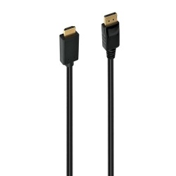 Câbles vidéo Accsup CABLE DISPLAY PORT MALE VERS HDMI MALE 4K 1.5M NOIR