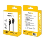 Câbles vidéo Accsup CABLE DISPLAYPORT VERS DISPLAYPORT 1.4 8K 1.5M NOIR