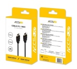 Câbles vidéo Accsup CABLE HDMI 2.0 4K AVEC ETHERNET 1,5M NOIR