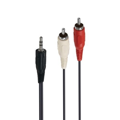 Câble et Connectique Accsup CABLE JACK 3,5 MALE / 2 X RCA MALES 1,5M NOIR