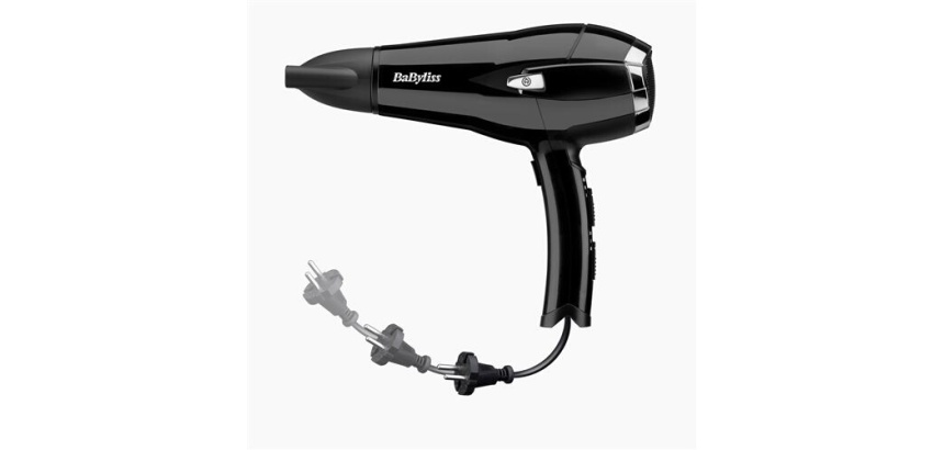 Sèche-cheveux Babyliss D374DE Cordkeeper 2000 avec technologie Ionique et cordon retractable