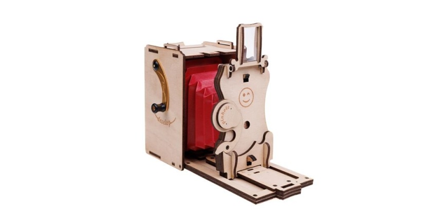 Appareil photo Argentique Jollylook Appareil photo Argentique DIY Bois Clair - A Monter soi-même