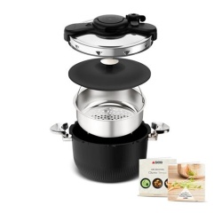Autocuiseur Seb Autocuiseur Clipso Tempo 3-in-1 Cocotte-minute, Faitout, Cocotte a four P4810700
