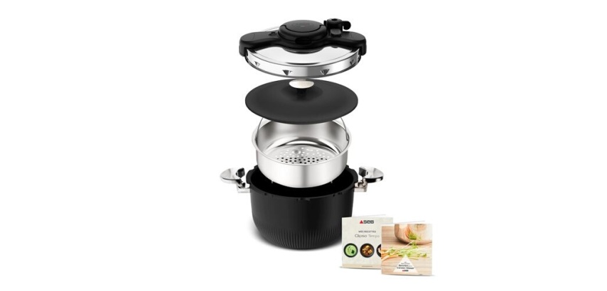 Autocuiseur Seb Autocuiseur Clipso Tempo 3-in-1 Cocotte-minute, Faitout, Cocotte a four P4810700