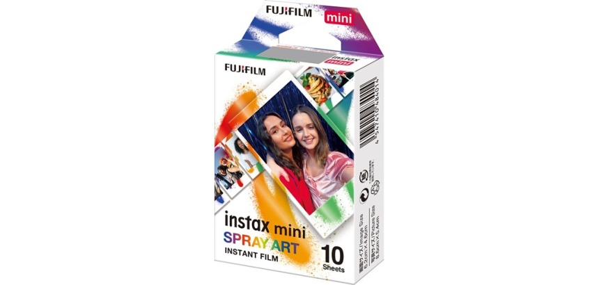 Papier photo instantané Fujifilm Film instax Mini Monopack SPRAY ART (10v)