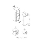 Réfrigérateur 1 porte Rosieres RSLP 122/N - ENCASTRABLE 122CM