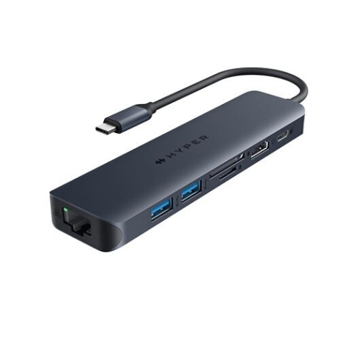 Station d'accueil PC portable Hyper HUB USBC 7 EN 1 ECOSMART GENERATION 2 100 W PD