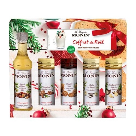 Sirop et concentré Monin Coffret de Noel 5*5 cl - Sirops pour cafe