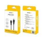 Câble et Connectique Accsup RALLONGE JACK 3,5 MALE / JACK 3,5 FEMELLE 3M NOIR