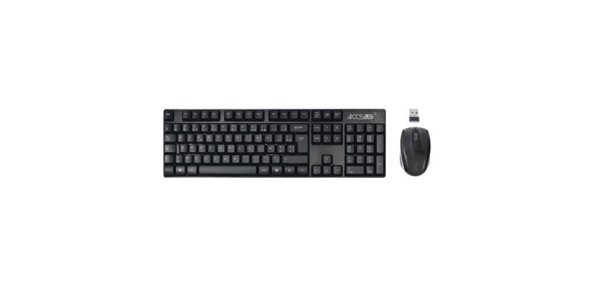 Ensemble clavier et souris Accsup CS 05 FR V2 - Ensemble clavier et souris sans fil