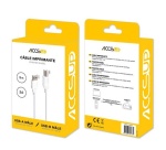 Cables USB Accsup CABLE IMPRIMANTE USB-A VERS USB-B 2.0 5M BLANC