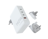Chargeur et câble d'alimentation PC Xtorm Chargeur secteur 140W GaN-Ultra avec adaptateurs voyage + cable USB-C PD 240W 2M