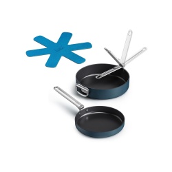 Poele Joseph Joseph Set de 2 poeles 24 et 28cm + 1 separateur protege-ustensiles