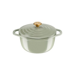 Cocotte Tefal Tefal Cocotte ronde 24 cm AIR SOFT LIGHT Green Lichen en fonte d'aluminium induction E2664625