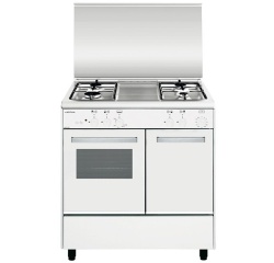 Piano de cuisson Airlux AA8PGWH2 - Butanette 80cm Gaz Blanc