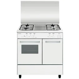 Piano de cuisson Airlux AA8PGWH2 - Butanette 80cm Gaz Blanc