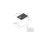 Plaque gaz Asko HG1776AB NOIR GRAPHITE