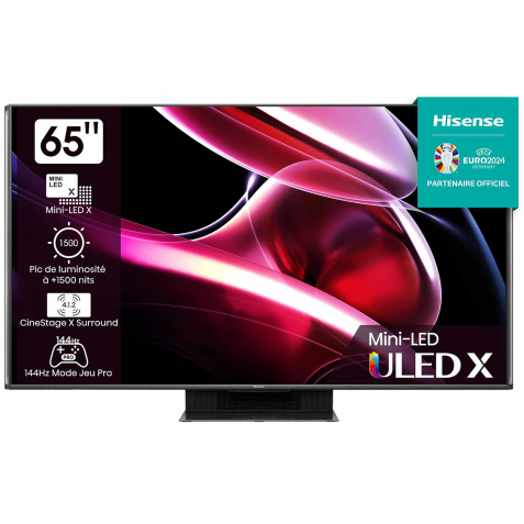 TV LED Hisense 65UXKQ Mini Led ULED X Mode IMAX immersif 144Hz 165cm 4K 2024