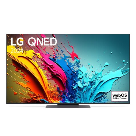 TV LED Lg 55QNED87T QNED Pied central ajustable 120Hz 4K 139cm 2024