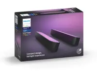 Lampe connectée Philips Hue Play pack de 2 - Noir