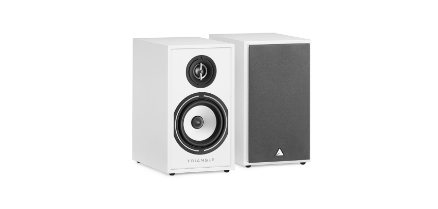 Enceinte bibliothèque Triangle BOREA BR02 Blanc vendues à la paire