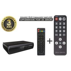 Décodeur TNT New Digital T2-265 SENIOR, Full HD