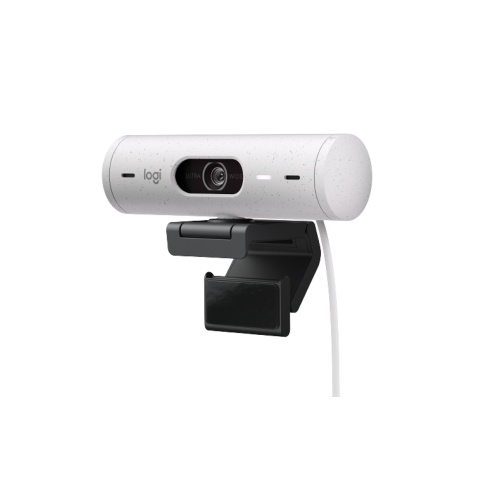 Webcam Logitech Brio 500 Webcam HD avec Deux Micros a Reduction de Bruit - Blanc