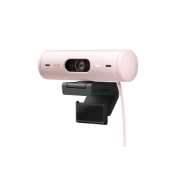 Webcam Logitech Brio 500 Webcam HD avec Deux Micros à Réduction de Bruit - Rose