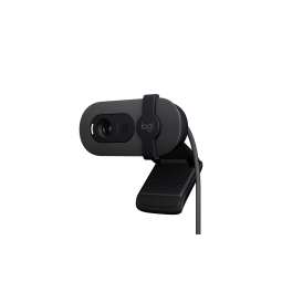 Webcam Logitech Brio 100 Full HD avec confidentialité, Correction automatique de l''éclairage, USB-A - Graphite