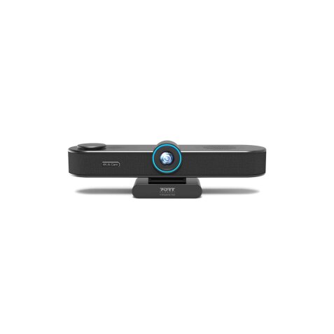 Webcam Port Designs Camera de conference 4K UHD tout-en-un : : camera + microphone + haut-parleur