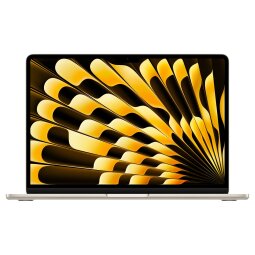 MacBook Apple MacBook Air 13,6" 256Go SSD 8Go RAM Puce M3 CPU 8 cœurs GPU 8 cœurs Lumière stellaire Nouveau