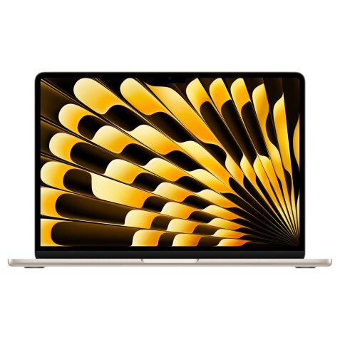 MacBook Apple MacBook Air 13,6" 256Go SSD 8Go RAM Puce M3 CPU 8 cœurs GPU 8 cœurs Lumière stellaire Nouveau