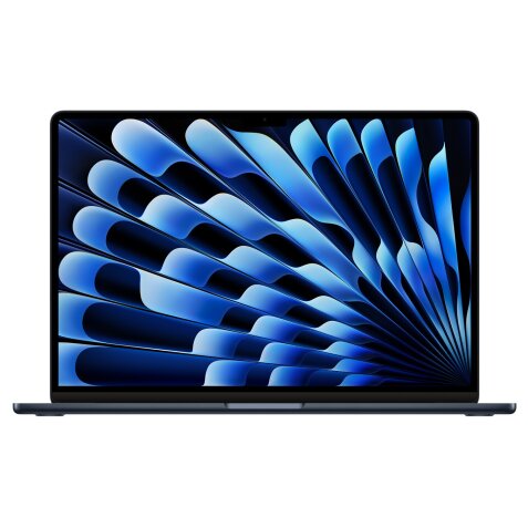 MacBook Apple MacBook Air 15,3'' 256Go SSD 24Go RAM Puce M3 CPU 8 cœurs GPU 10 cœurs Minuit Nouveau