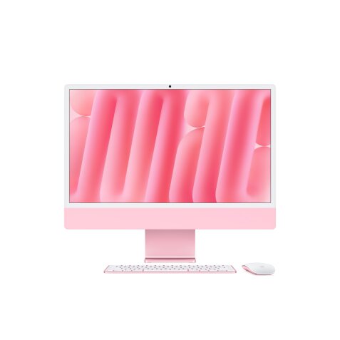 iMac Apple iMac 24'' ecran retina 4,5K 256G0 SSD 16 GO RAM Puce M4 CPU 8 coeurs GPU 8 coeurs Rose