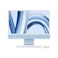 iMac Apple iMac 24" ecran retina 4,5K 512Go SSD 8Go RAM Puce M3 CPU 8 coeurs GPU 10 coeurs Bleu Nouveau